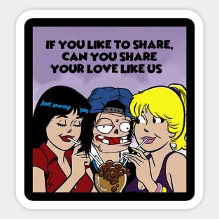 THREESOME Sticker